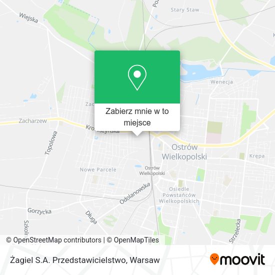 Mapa Żagiel S.A. Przedstawicielstwo