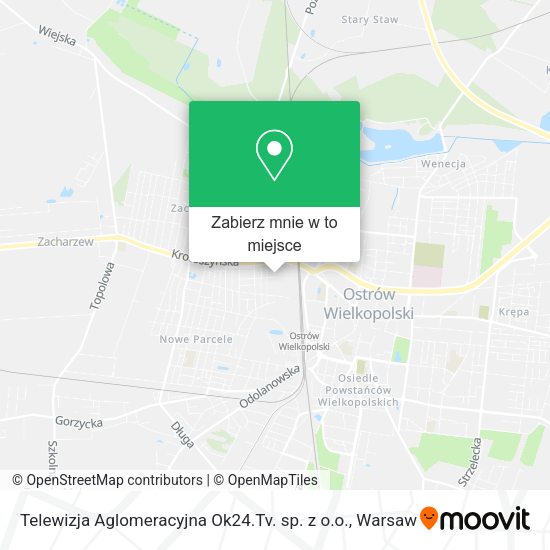 Mapa Telewizja Aglomeracyjna Ok24.Tv. sp. z o.o.