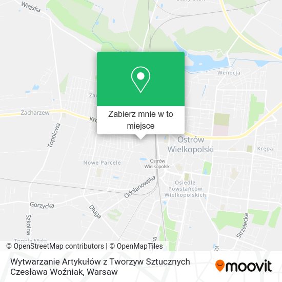 Mapa Wytwarzanie Artykułów z Tworzyw Sztucznych Czesława Woźniak