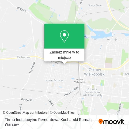 Mapa Firma Instalacyjno Remontowa Kucharski Roman