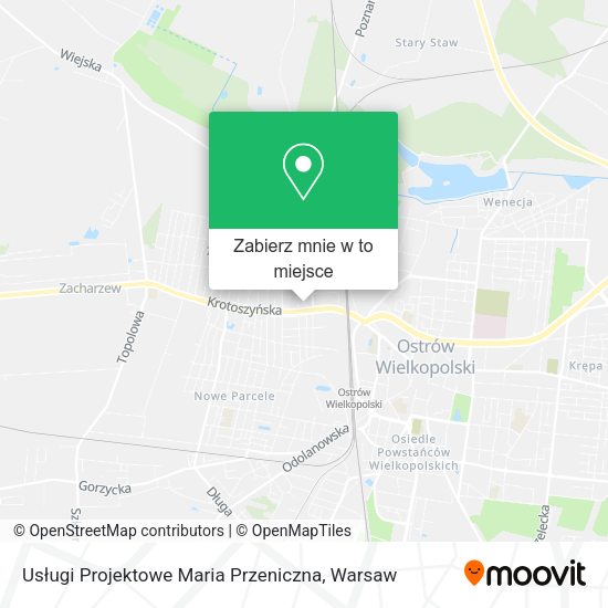 Mapa Usługi Projektowe Maria Przeniczna