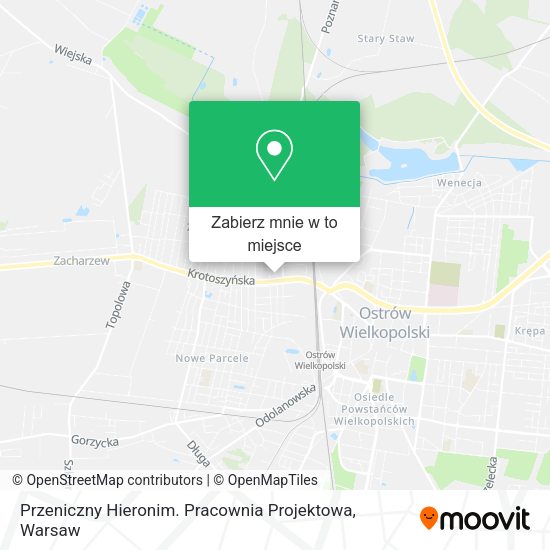 Mapa Przeniczny Hieronim. Pracownia Projektowa