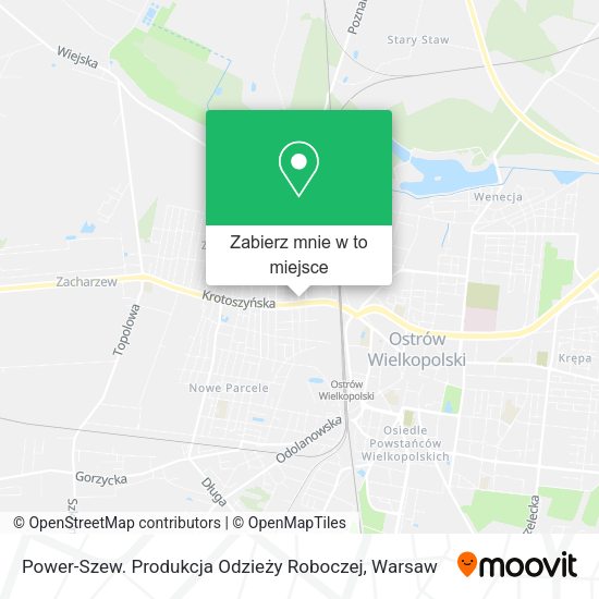 Mapa Power-Szew. Produkcja Odzieży Roboczej