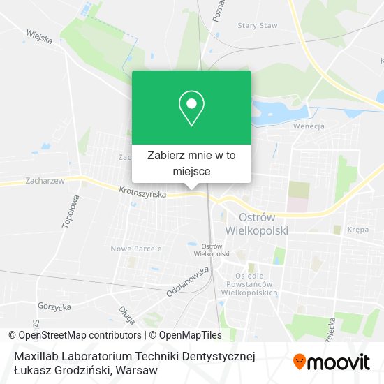 Mapa Maxillab Laboratorium Techniki Dentystycznej Łukasz Grodziński