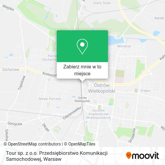 Mapa Tour sp. z o.o. Przedsiębiorstwo Komunikacji Samochodowej