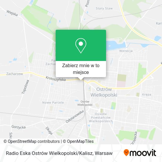 Mapa Radio Eska Ostrów Wielkopolski / Kalisz