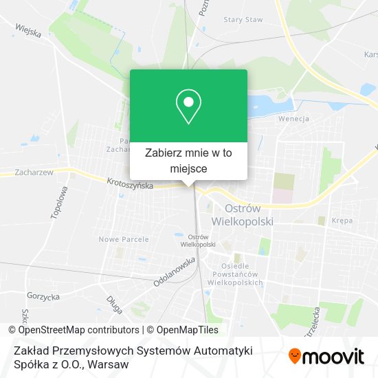 Mapa Zakład Przemysłowych Systemów Automatyki Spółka z O.O.