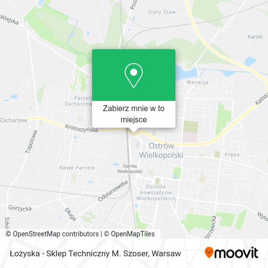 Mapa Łożyska - Sklep Techniczny M. Szoser