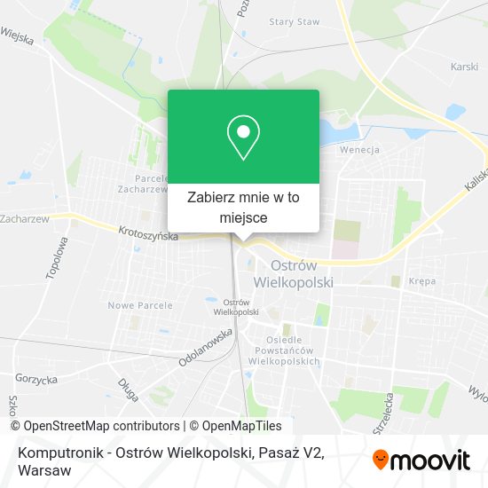 Mapa Komputronik - Ostrów Wielkopolski, Pasaż V2