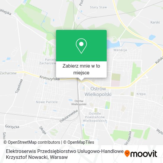 Mapa Elektroserwis Przedsiębiorstwo Usługowo-Handlowe Krzysztof Nowacki