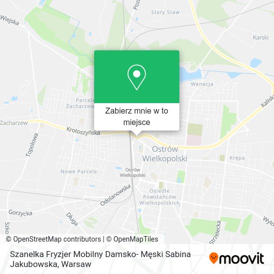 Mapa Szanelka Fryzjer Mobilny Damsko- Męski Sabina Jakubowska