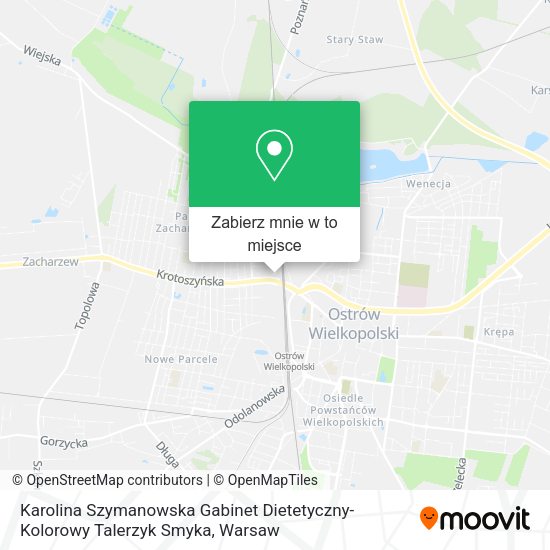 Mapa Karolina Szymanowska Gabinet Dietetyczny- Kolorowy Talerzyk Smyka