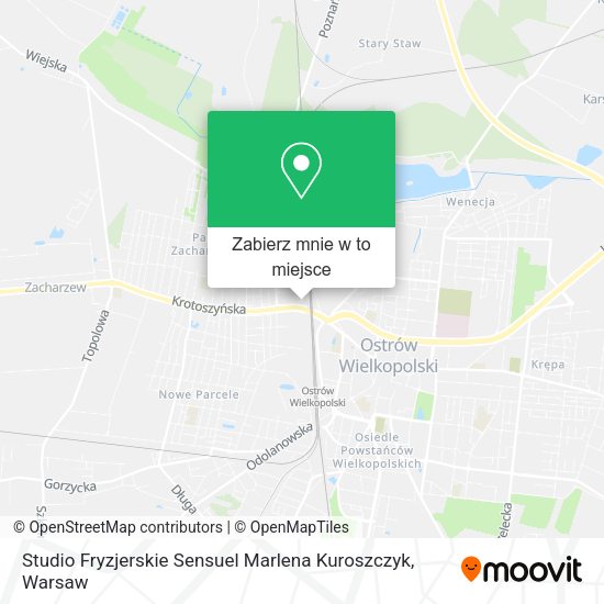 Mapa Studio Fryzjerskie Sensuel Marlena Kuroszczyk