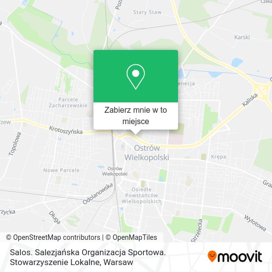 Mapa Salos. Salezjańska Organizacja Sportowa. Stowarzyszenie Lokalne