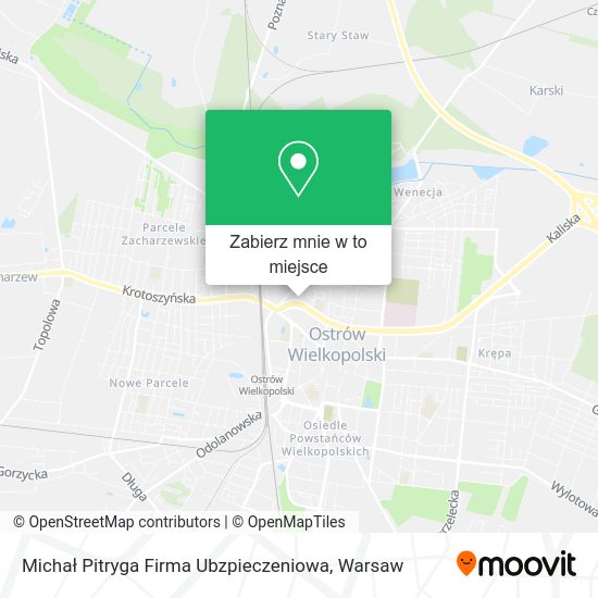 Mapa Michał Pitryga Firma Ubzpieczeniowa