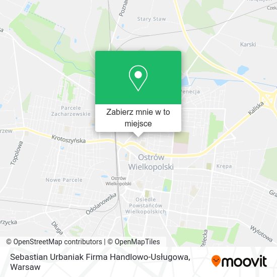 Mapa Sebastian Urbaniak Firma Handlowo-Usługowa