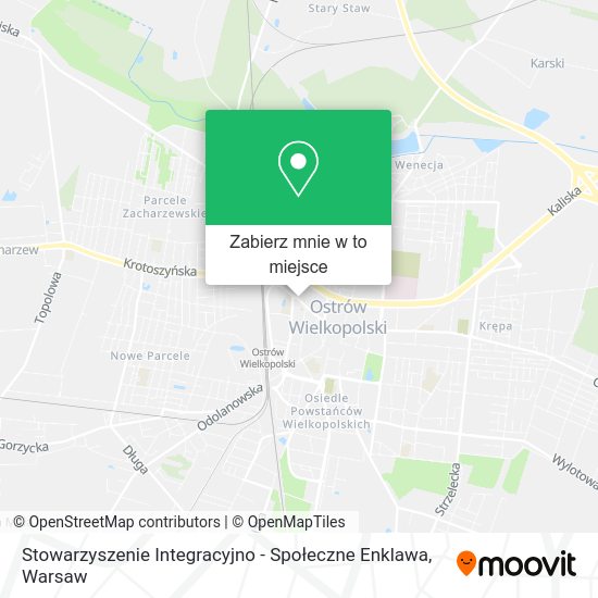 Mapa Stowarzyszenie Integracyjno - Społeczne Enklawa