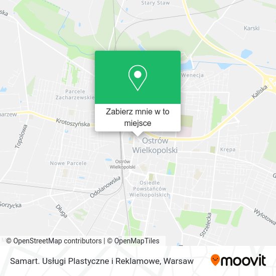 Mapa Samart. Usługi Plastyczne i Reklamowe