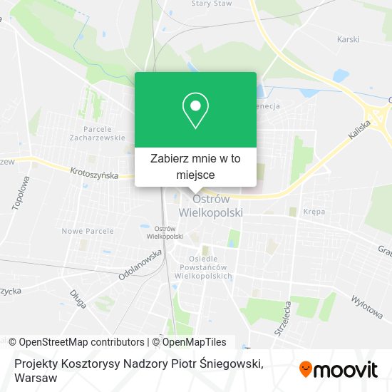 Mapa Projekty Kosztorysy Nadzory Piotr Śniegowski