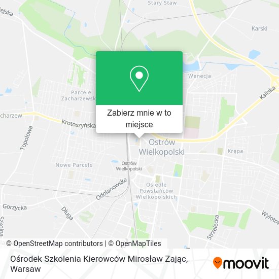 Mapa Ośrodek Szkolenia Kierowców Mirosław Zając