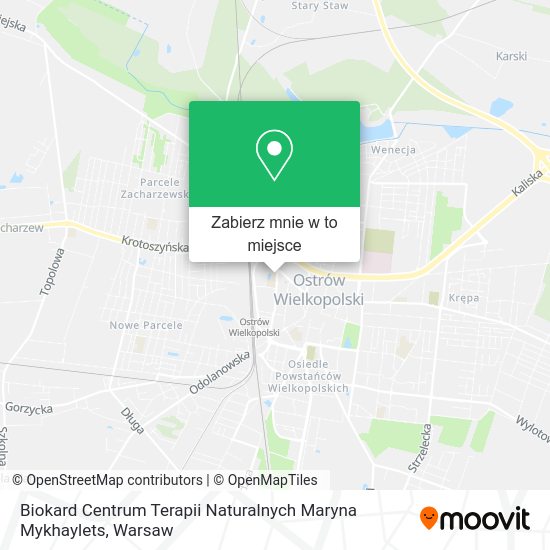 Mapa Biokard Centrum Terapii Naturalnych Maryna Mykhaylets