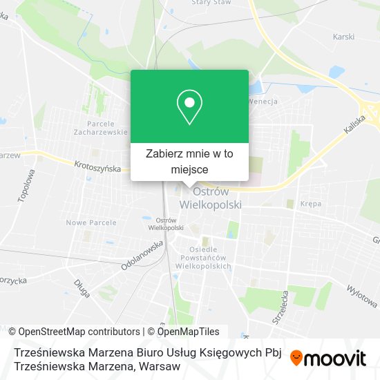Mapa Trześniewska Marzena Biuro Usług Księgowych Pbj Trześniewska Marzena