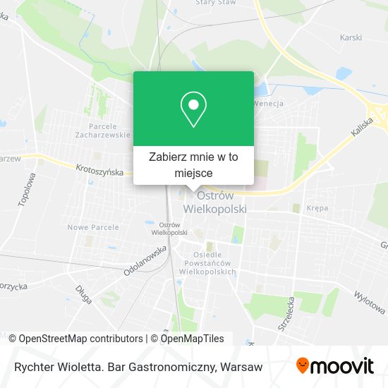 Mapa Rychter Wioletta. Bar Gastronomiczny