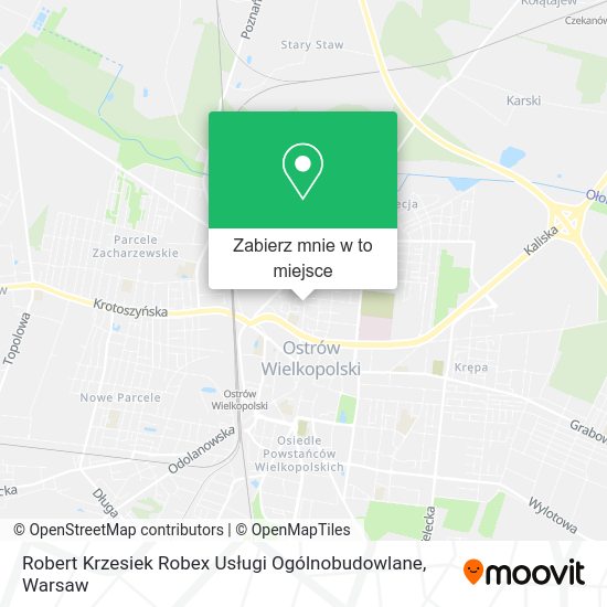 Mapa Robert Krzesiek Robex Usługi Ogólnobudowlane