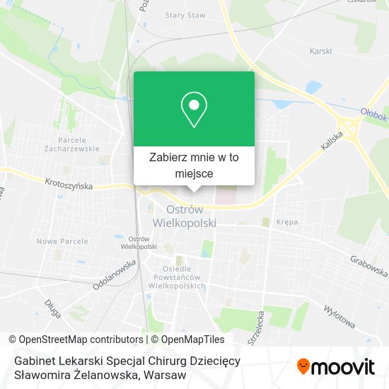 Mapa Gabinet Lekarski Specjal Chirurg Dziecięcy Sławomira Żelanowska