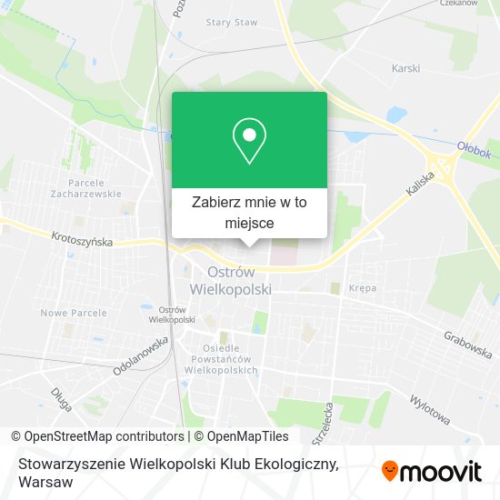 Mapa Stowarzyszenie Wielkopolski Klub Ekologiczny