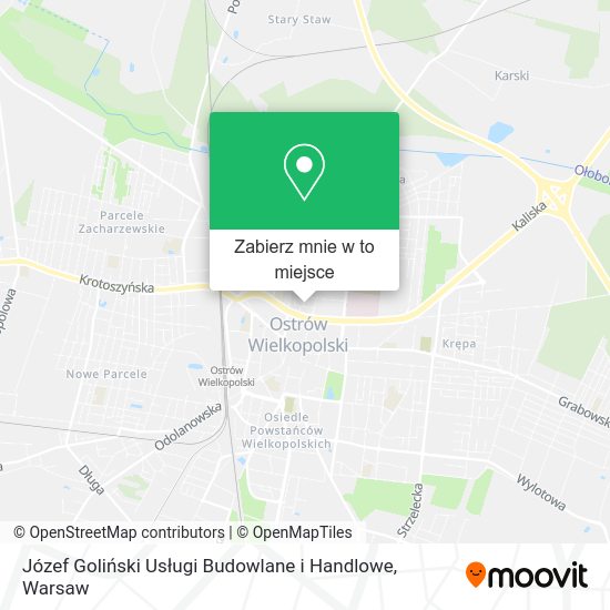 Mapa Józef Goliński Usługi Budowlane i Handlowe