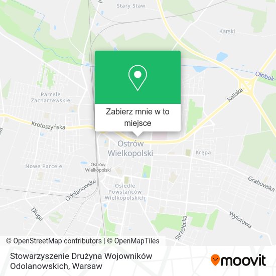 Mapa Stowarzyszenie Drużyna Wojowników Odolanowskich