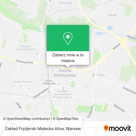 Mapa Zakład Fryzjerski Małecka Alina