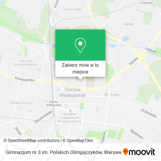 Mapa Gimnazjum nr 3 im. Polskich Olimpijczyków