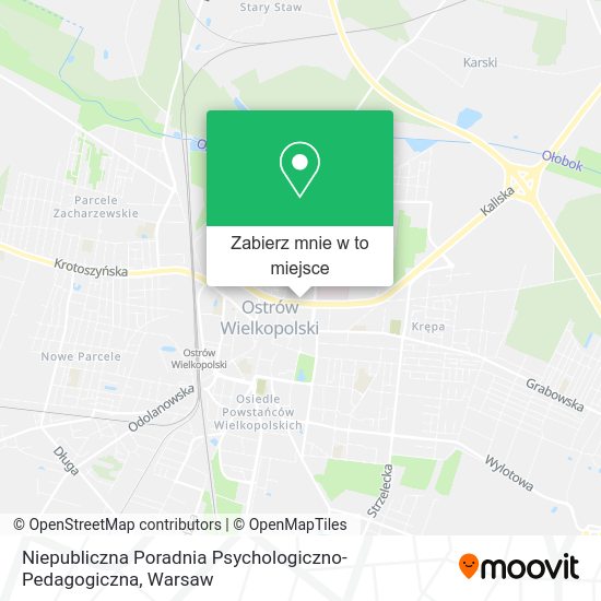 Mapa Niepubliczna Poradnia Psychologiczno-Pedagogiczna