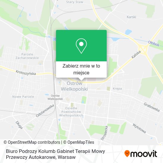 Mapa Biuro Podrozy Kolumb Gabinet Terapii Mowy Przewozy Autokarowe