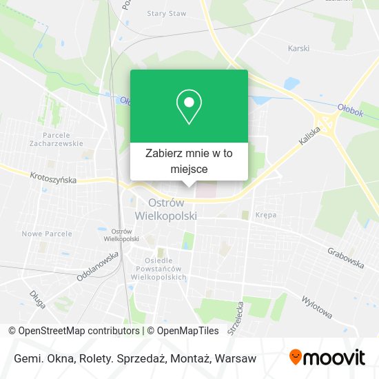 Mapa Gemi. Okna, Rolety. Sprzedaż, Montaż