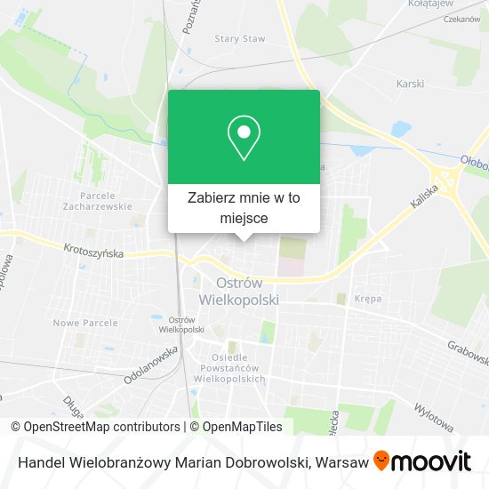 Mapa Handel Wielobranżowy Marian Dobrowolski