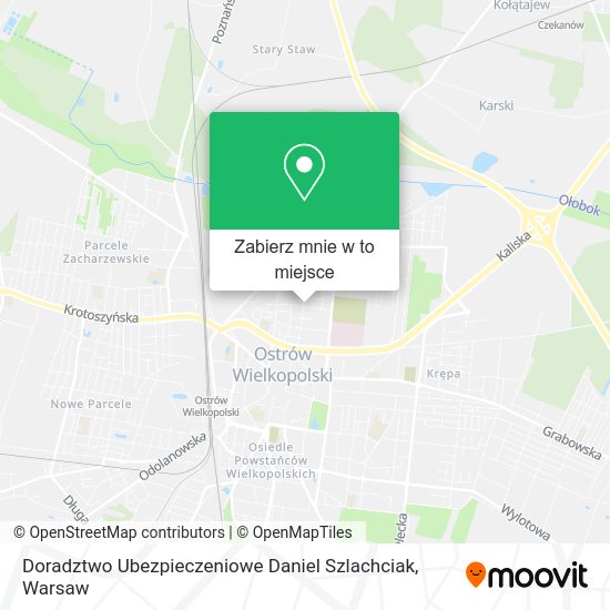 Mapa Doradztwo Ubezpieczeniowe Daniel Szlachciak