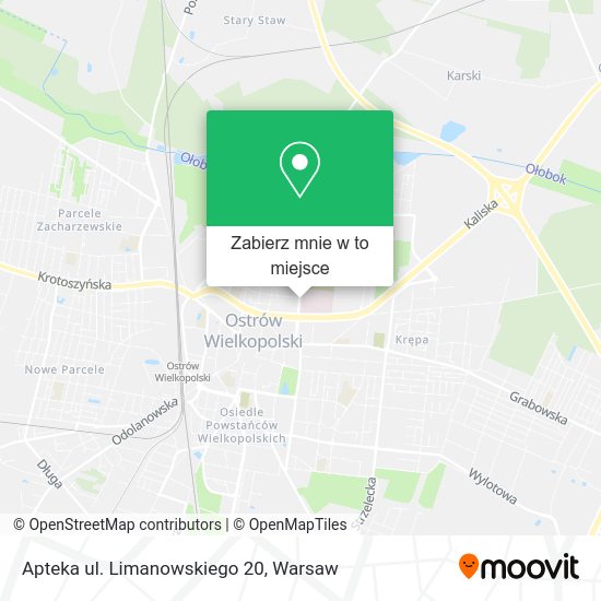 Mapa Apteka ul. Limanowskiego 20