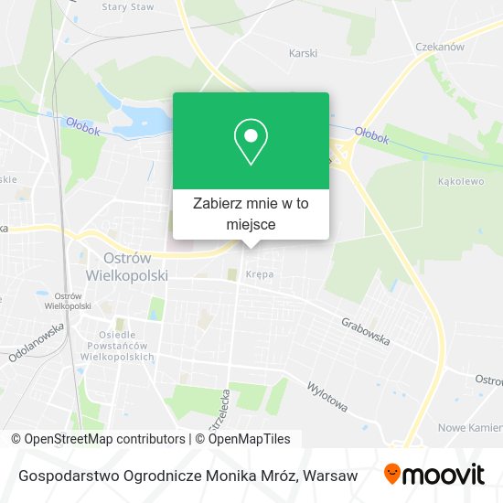 Mapa Gospodarstwo Ogrodnicze Monika Mróz