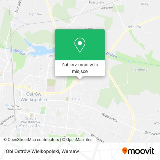 Mapa Obi Ostrów Wielkopolski