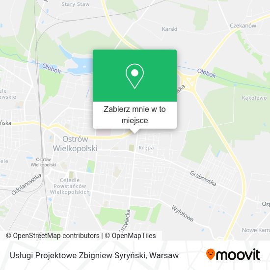 Mapa Usługi Projektowe Zbigniew Syryński