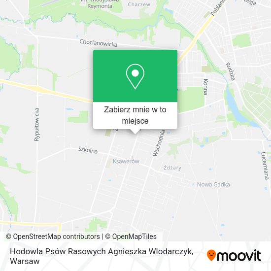 Mapa Hodowla Psów Rasowych Agnieszka Wlodarczyk