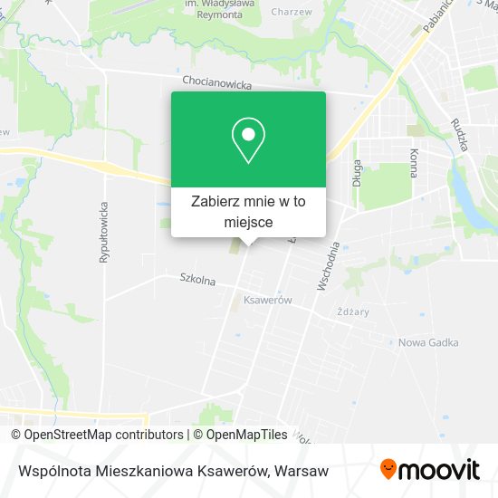 Mapa Wspólnota Mieszkaniowa Ksawerów