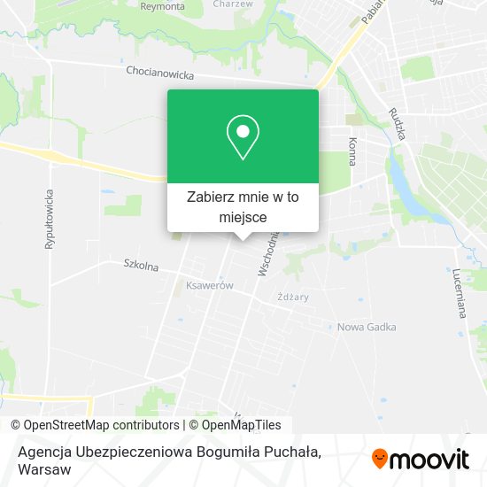 Mapa Agencja Ubezpieczeniowa Bogumiła Puchała