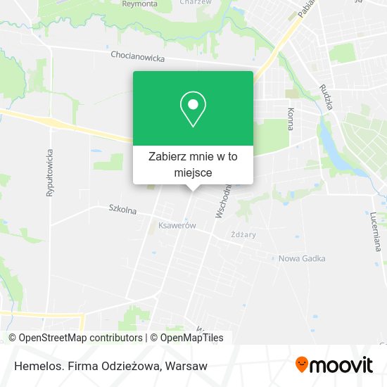 Mapa Hemelos. Firma Odzieżowa