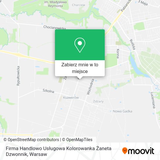 Mapa Firma Handlowo Usługowa Kolorowanka Żaneta Dzwonnik