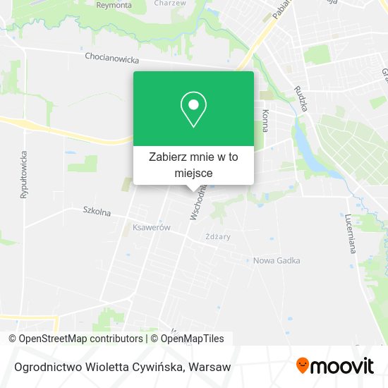 Mapa Ogrodnictwo Wioletta Cywińska