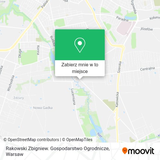 Mapa Rakowski Zbigniew. Gospodarstwo Ogrodnicze